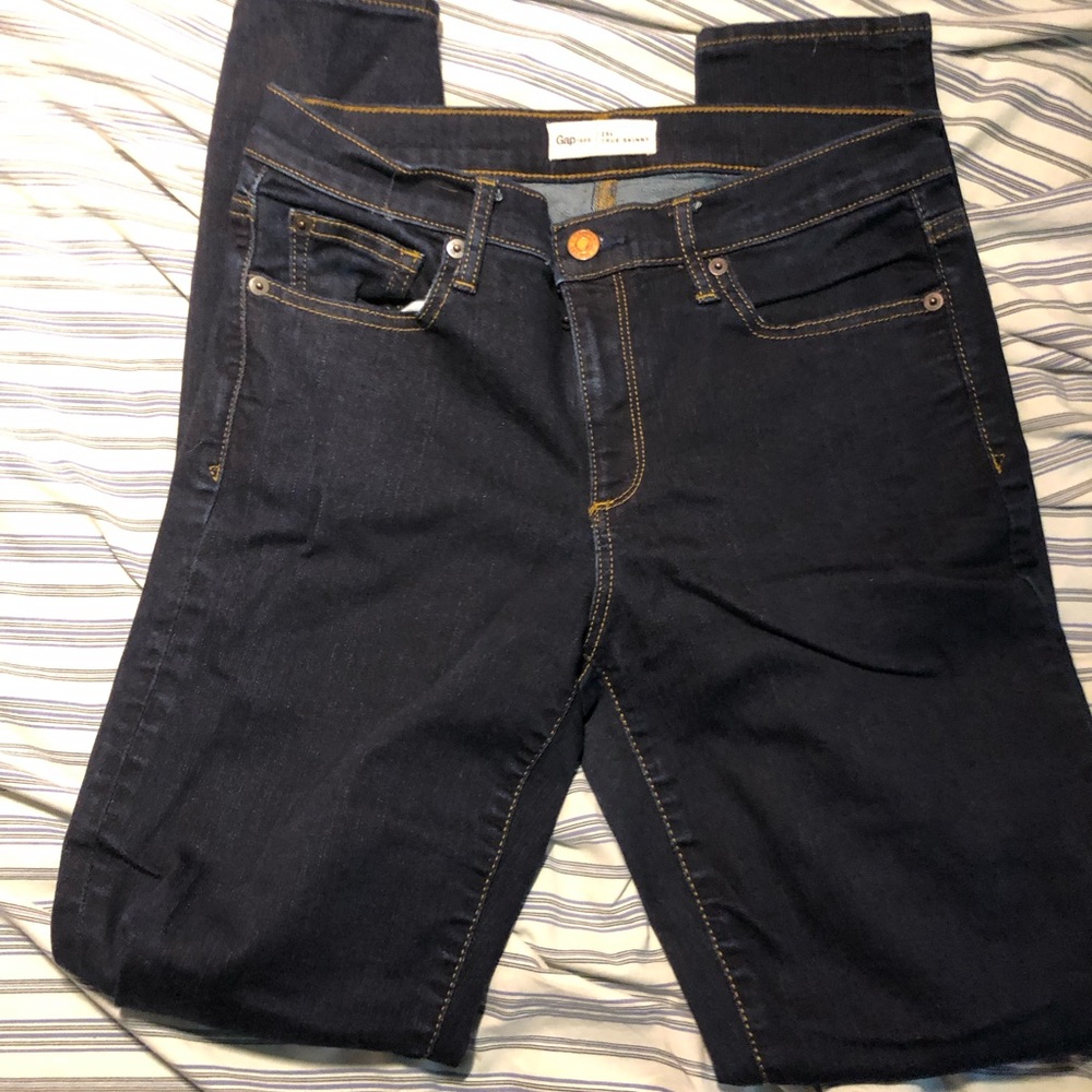 GAP Men's Dark Indigo Slim Straight Jeans